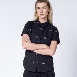 WILDFANG "Wild Feminist" Pattern Button-Up